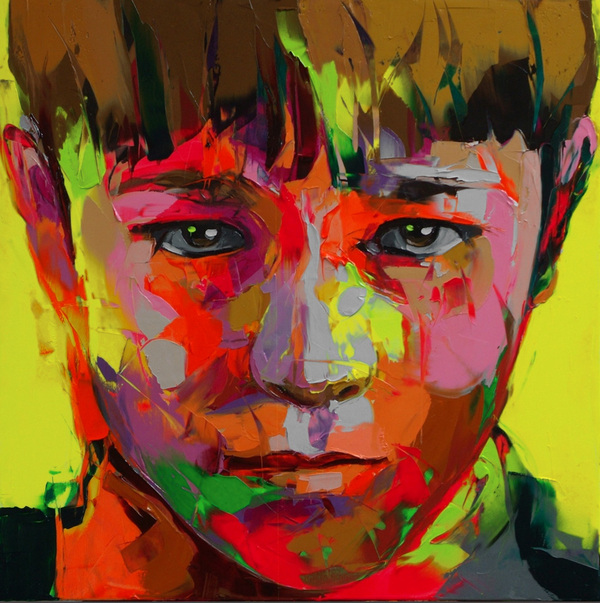 Francoise Nielly Portrait Palette Painting Expression Face025